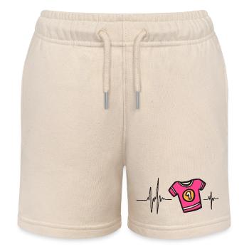 Sportleidenschaft | Rhythm Heart Trikot Nummer 1 - Kinder Organic Joggingshorts Mini Bolter von Stanley/Stella - Natur - Vorne