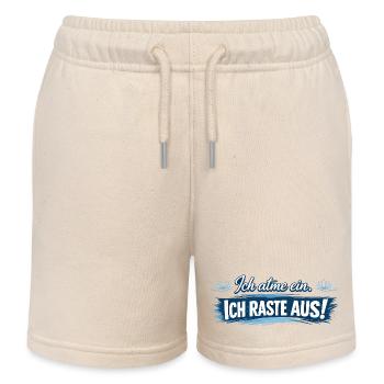  Ich atme ein. Ich raste aus! - Kinder Organic Joggingshorts Mini Bolter von Stanley/Stella - Natur - Vorne
