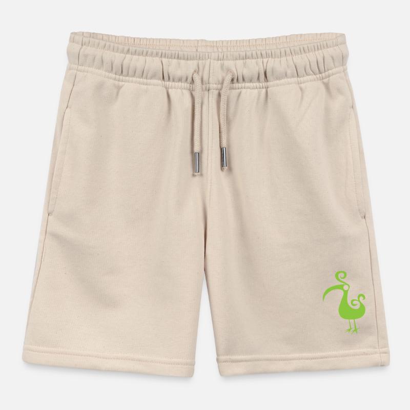 GREENEY oiseau 5 vert vert oiseau design bec Short de jogging enfant bio Stanley/Stella
