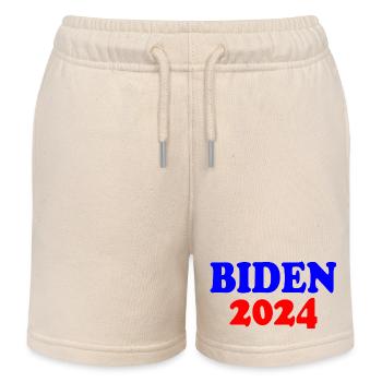 Biden 2024 - Kinder Organic Joggingshorts Mini Bolter von Stanley/Stella - Natur - Vorne