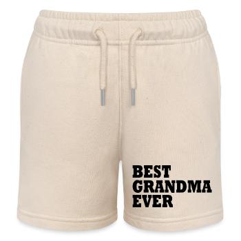 Best grandma ever - Kinder Organic Joggingshorts Mini Bolter von Stanley/Stella - Natur - Vorne