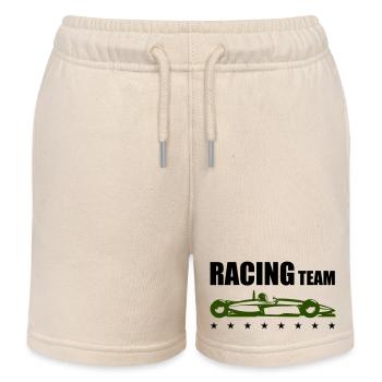 racing team - Kinder Organic Joggingshorts Mini Bolter von Stanley/Stella - Natur - Vorne