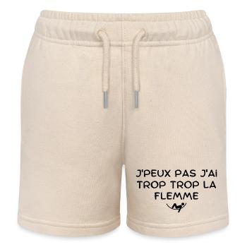 Ich kann nicht, ich bin zu faul - Kinder Organic Joggingshorts Mini Bolter von Stanley/Stella - Natur - Vorne