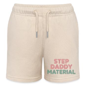 Step Daddy Material 14 - Kinder Organic Joggingshorts Mini Bolter von Stanley/Stella - Natur - Vorne