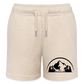 Montagnes - Short de jogging enfant bio Stanley/Stella - écru doux - Devant