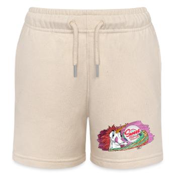 Vibez sucré - Short de jogging enfant bio Stanley/Stella - écru doux - Devant