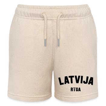 RIGA, Lettonie, Lettonie - Short de jogging enfant bio Stanley/Stella - écru doux - Devant