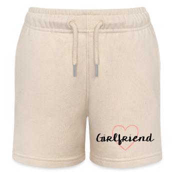 Girlfriend Herz Junggesellenabschied - Kinder Organic Joggingshorts Mini Bolter von Stanley/Stella - Natur - Vorne