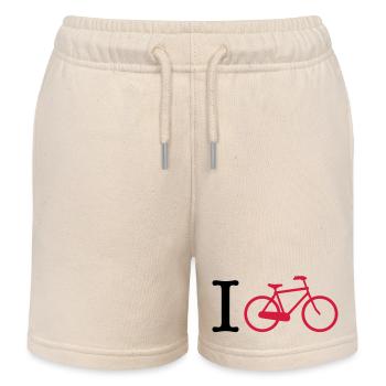 cycling - Kids Organic Sweat Shorts by Stanley/Stella - soft Ecru - Front