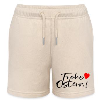 FROHE OSTERN WÜNSCHEN - Kinder Organic Joggingshorts Mini Bolter von Stanley/Stella - Natur - Vorne