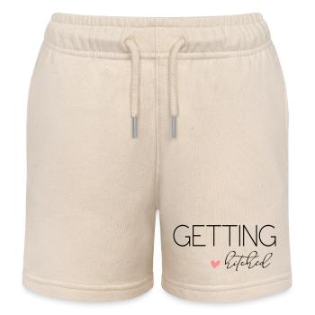 Getting Hitched! Personalisierbar - Kinder Organic Joggingshorts Mini Bolter von Stanley/Stella - Natur - Vorne