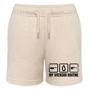 Fleischer Wochenende - Kinder Organic Joggingshorts Mini Bolter von Stanley/Stella - Natur - Vorne