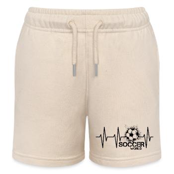 Équipe de football Heartbeat Soccer Blast - Short de jogging enfant bio Stanley/Stella - écru doux - Devant