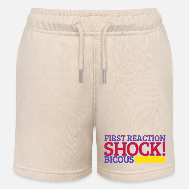 choc de première réaction - Short de jogging enfant bio Stanley/Stella - écru doux