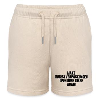 Make Wurstverpackungen Open Ohne Risse Again - Kinder Organic Joggingshorts Mini Bolter von Stanley/Stella - Natur - Vorne