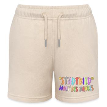 Stadtbild Wort des Jahres - Kinder Organic Joggingshorts Mini Bolter von Stanley/Stella - Natur - Vorne