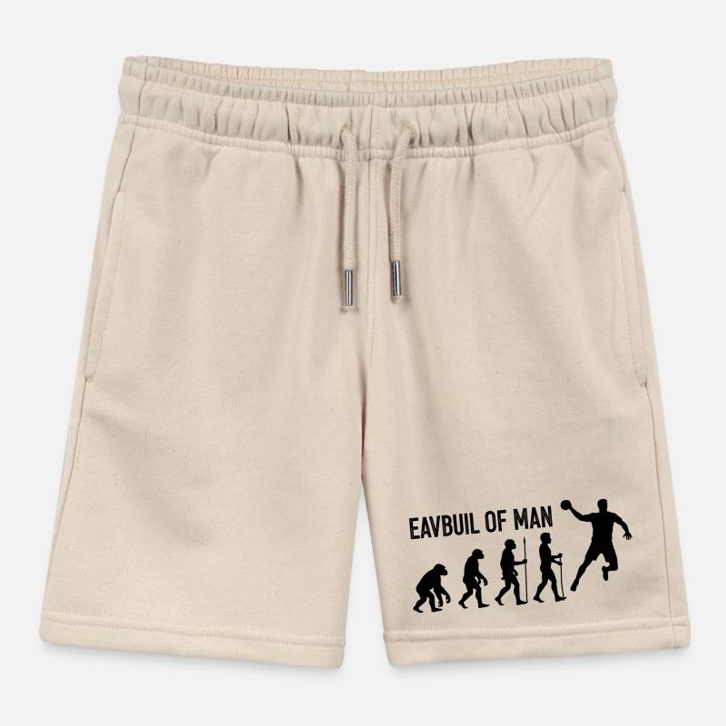 Evolution des Menschen Sprung Kinder Organic Joggingshorts Mini Bolter von Stanley/Stella