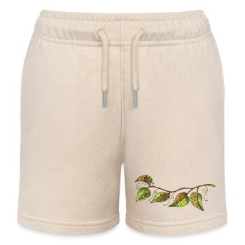 feuilles - Short de jogging enfant bio Stanley/Stella - écru doux - Devant