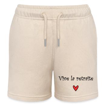 RUHESTAND. RUHESTAND. PENSIONIERT. RUHESTAND - Kinder Organic Joggingshorts Mini Bolter von Stanley/Stella - Natur - Vorne