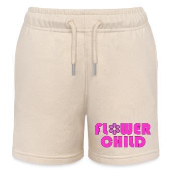 Flower Child Neon-Logo-T-Shirt - Kinder Organic Joggingshorts Mini Bolter von Stanley/Stella - Natur - Vorne