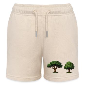 Duo d’arbres pommier en équilibre - Short de jogging enfant bio Stanley/Stella - écru doux - Devant