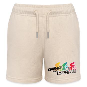 Courage for the Breakaway - Kids Organic Sweat Shorts by Stanley/Stella - soft Ecru - Front