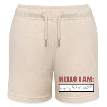 Hello I am - Kinder Organic Joggingshorts Mini Bolter von Stanley/Stella - Natur - Vorne