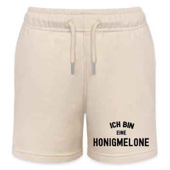 ICH BIN EINE HONIGMELONE Karneval Kostüm Melone - Kinder Organic Joggingshorts Mini Bolter von Stanley/Stella - Natur - Vorne