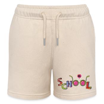 Hello School - Kinder Organic Joggingshorts Mini Bolter von Stanley/Stella - Natur - Vorne