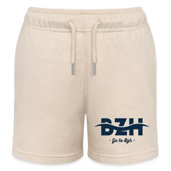 Vague BZH - Short de jogging enfant bio Stanley/Stella - écru doux - Devant