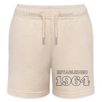 Fondée en 1964 - Célébrez votre année de naissance - Short de jogging enfant bio Stanley/Stella - écru doux - Devant