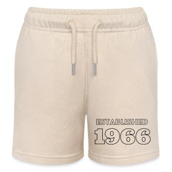 Fondée en 1966 - Célébrez votre année de naissance - Short de jogging enfant bio Stanley/Stella - écru doux - Devant