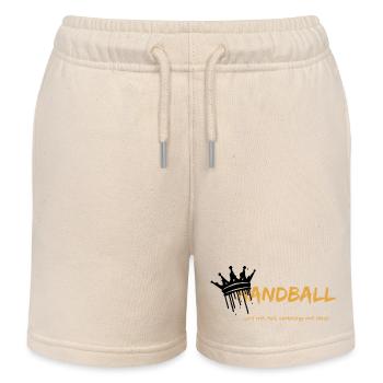 Handball: Wirf mit Mut, verteidige mit Herz! - Kinder Organic Joggingshorts Mini Bolter von Stanley/Stella - Natur - Vorne