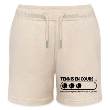 Tennis En Cours Partie - Short de jogging enfant bio Stanley/Stella - écru doux - Devant