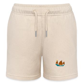 Voilier - Short de jogging enfant bio Stanley/Stella - écru doux - Devant