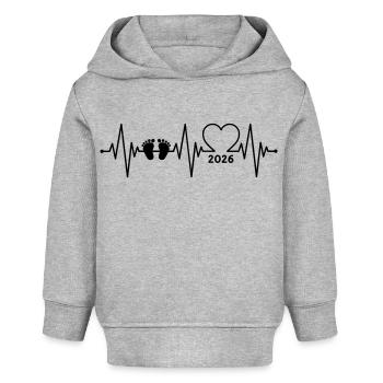 Baby 2026 - Baby Organic Hoodie Baby Cruiser von Stanley/Stella - Grau meliert - Vorne