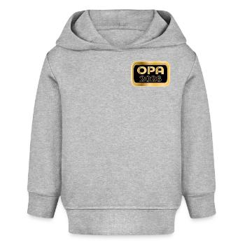 OPA 2026 BABY ANKÜNDIGUNG - Baby Organic Hoodie Baby Cruiser von Stanley/Stella - Grau meliert - Vorne