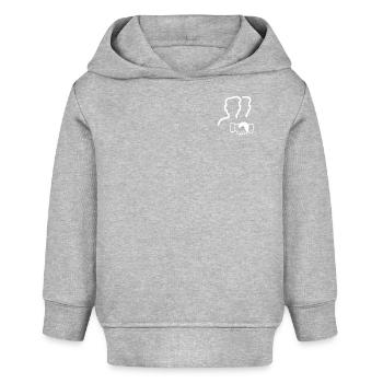 Twin Silhouettes Handshake Logo - Baby Organic Hoodie by Stanley/Stella - heather grey - Front