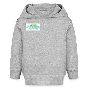 Splash ! Premier grand plongeon  - Sweat à capuche bébé bio Stanley/Stella - gris chiné - Devant