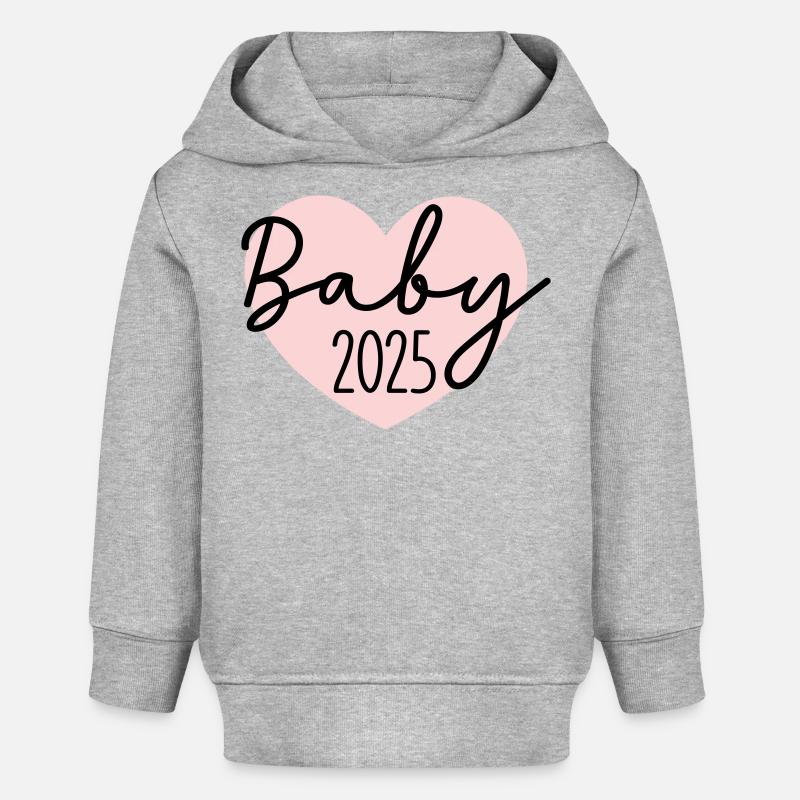 Bébé 2025 - Sweat à capuche bébé bio Stanley/Stella - gris chiné