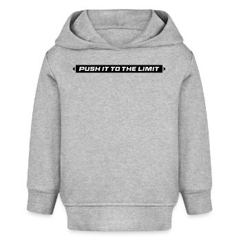 Push It To The Limit - Baby Organic Hoodie Baby Cruiser von Stanley/Stella - Grau meliert - Vorne