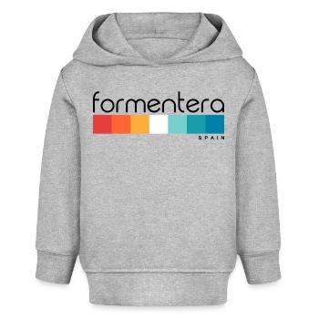 Formentera - Spain - Islas Baleares - Balearen - Baby Organic Hoodie Baby Cruiser von Stanley/Stella - Grau meliert - Vorne