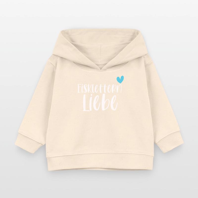 Klettern Eisklettern Liebe Eispickel Geschenk Baby Organic Hoodie Baby Cruiser von Stanley/Stella