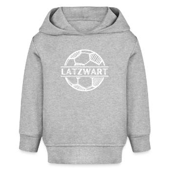 Latzwart- Baby Groundskeeper, Football, Boy, Girl - Baby Organic Hoodie by Stanley/Stella - heather grey - Front