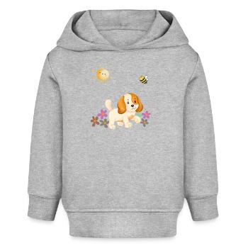 Frühling Baby - Baby Organic Hoodie Baby Cruiser von Stanley/Stella - Grau meliert - Vorne