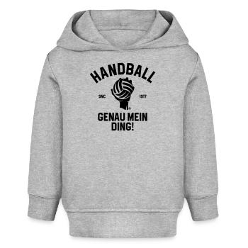 HANDBALL GENAU MEIN DING - Baby Organic Hoodie Baby Cruiser von Stanley/Stella - Grau meliert - Vorne