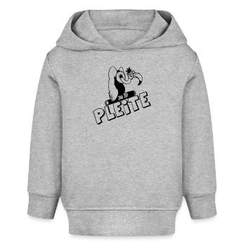 Party Shirt ,Feiern , Karneval, Pleite Geier(25) - Baby Organic Hoodie Baby Cruiser von Stanley/Stella - Grau meliert - Vorne