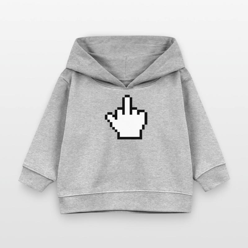 Mouse Hand Middle Finger Mouse Pointer Baby Organic Hoodie by Stanley/Stella