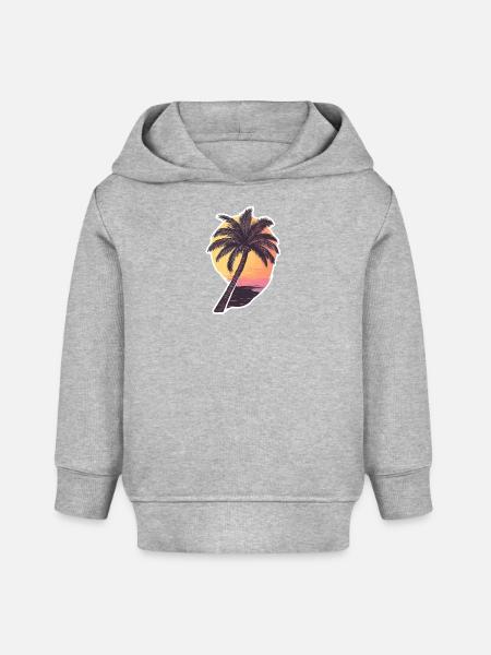 Palme - Baby Organic Hoodie Baby Cruiser von Stanley/Stella - Grau meliert