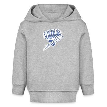Écolière / premier jour d’école / débutants à l’école - Sweat à capuche bébé bio Stanley/Stella - gris chiné - Devant